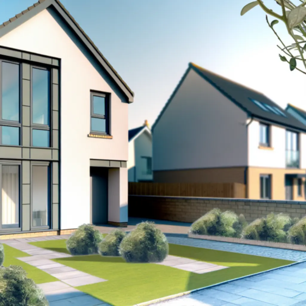 Modern domestic home exterior completed by TRF CONSTRUCTION LTD