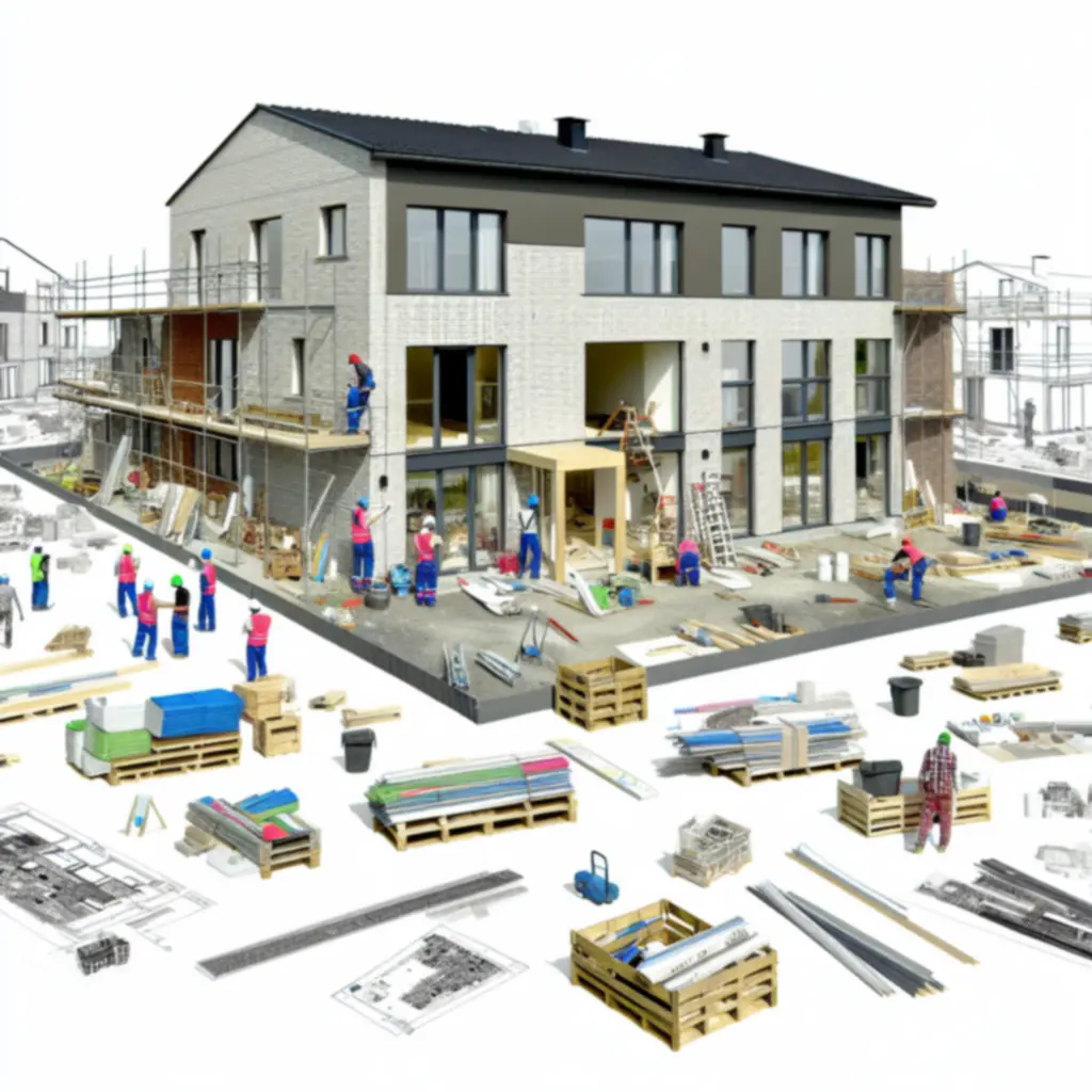 New home construction project by TRF CONSTRUCTION LTD