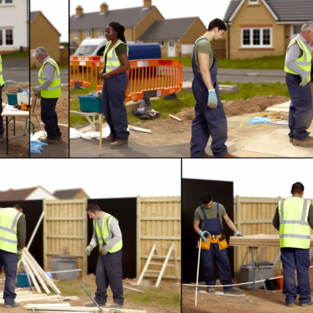 TRF CONSTRUCTION LTD team preparing a residential site before works begin